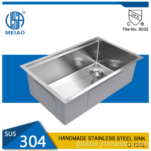 Workstation Sink Workstation Ledge Stainless Steel Kitchen Sink Single Bowl Supplier